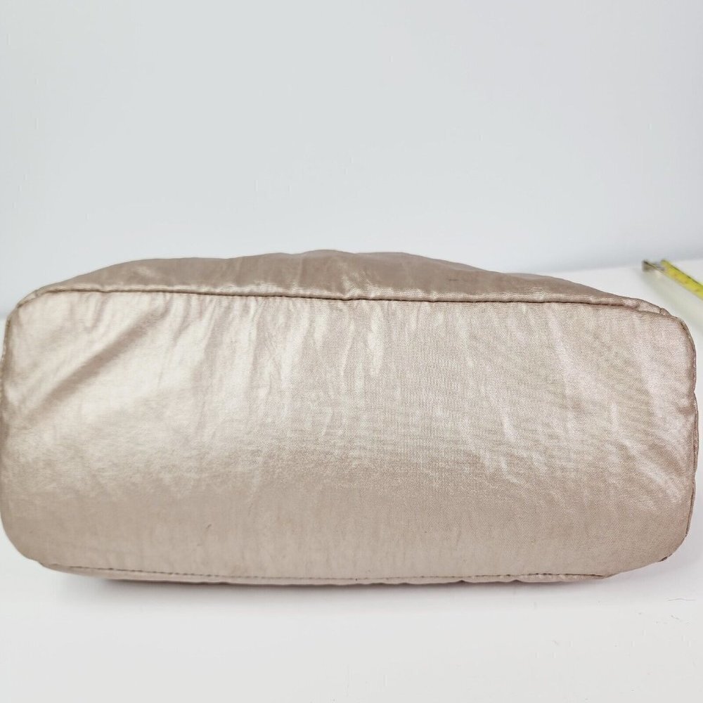 Kipling Elysia Metallic Shoulder Bag Rose Gold Strap‎ Zipper Medium Travel - Picture 10 of 15